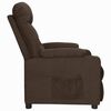 vidaXL Fauteuil Marron fonc&eacute; Tissu