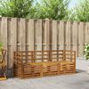 vidaXL Ensembles de canap&eacute;s 3 pcs Naturel Bois d'Acacia Massif