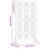 vidaXL &Eacute;cran de confidentialit&eacute; Olive 100 x 50 x 180 cm Acier