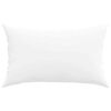 vidaXL Coussins de canap&eacute; 2 pcs Blanc 50 x 30 cm tissu