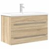 vidaXL Ensemble de meubles de salle de bain 2 pcs ch&ecirc;ne sonoma