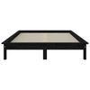 vidaXL Cadre de lit sans matelas noir 140x190 cm bois de pin massif