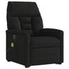 vidaXL Fauteuil inclinable de massage électrique noir tissu microfibre
