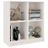 vidaXL Buffet blanc 70x33x76 cm bois massif de pin