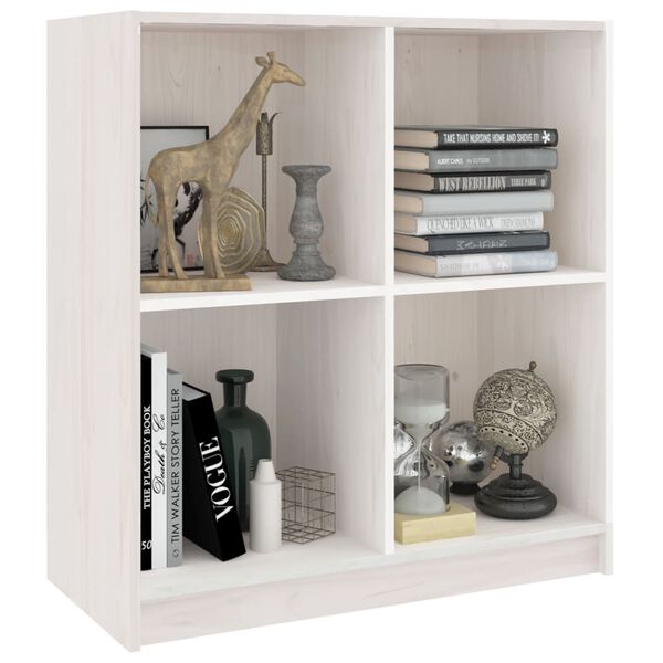 vidaXL Buffet blanc 70x33x76 cm bois massif de pin