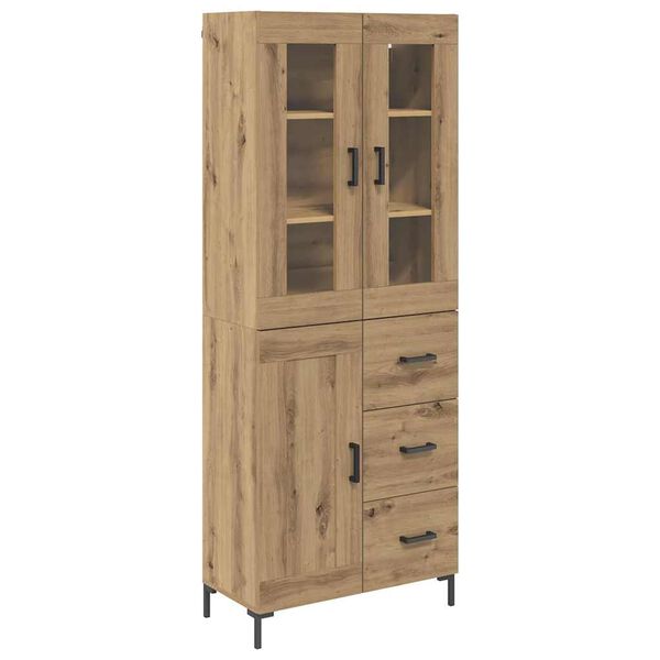 vidaXL Haut Armoire 2 pcs Ch&ecirc;ne artisanal Bois d'ing&eacute;nierie