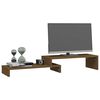 vidaXL Support de moniteur Marron miel (52-101)x22x14 cm Bois de pin