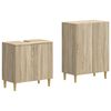 vidaXL Ensemble de 2 meubles de salle de bain ARNHEM Ch&ecirc;ne Sonoma