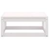 vidaXL Salon de jardin 3 pcs Blanc Bois de pin massif