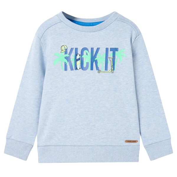 Sweatshirt pour enfants m&eacute;lange bleu p&acirc;le 104