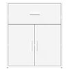 vidaXL Buffets 2 pcs blanc 60x31x70 cm bois d'ing&eacute;nierie