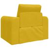 vidaXL Canap&eacute;-Lit Jaune 98 x 71 x 83 cm Velours