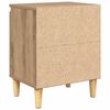 vidaXL Cabinet de chevet Ch&ecirc;ne artisanal 40 x 30 x 50 cm