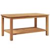vidaXL Table basse Marron 90 x 50 x 45 cm Bois de teck massif