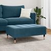 vidaXL Repose-pied bleu 77x55x31 cm velours