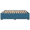 vidaXL Cadre de lit sans matelas bleu 200x200 cm velours