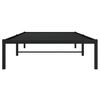 vidaXL Cadre de lit métal sans matelas noir 107x203 cm