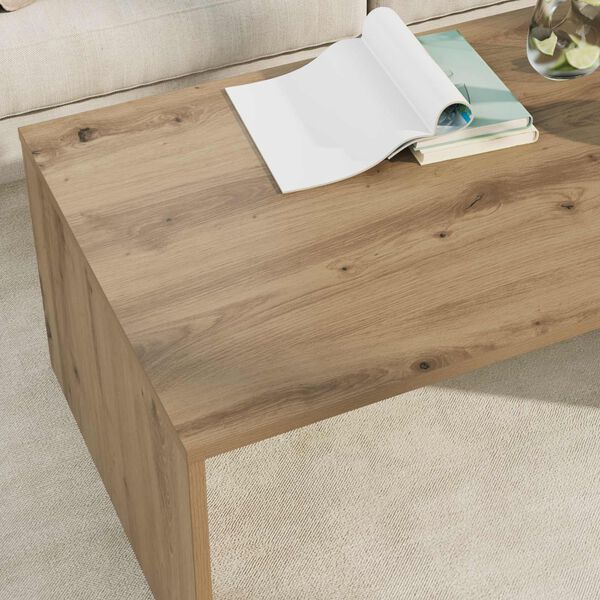 vidaXL Table basse Ch&ecirc;ne artisanal 95 x 50 x 34 cm Bois d'ing&eacute;nierie