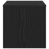 vidaXL Cabinet de chevet Ch&ecirc;ne noir 40 x 40 x 30 cm Bois d'ing&eacute;nierie