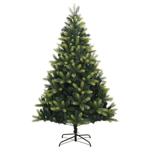 vidaXL Sapin de No&euml;l artificiel &agrave; charni&egrave;res avec support 180 cm
