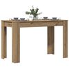 vidaXL Table &agrave; manger ch&ecirc;ne artisanal 120x60x76 cm bois d'ing&eacute;nierie