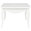 vidaXL Table basse Blanc 110x60x40 cm Bois de pin massif
