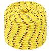 vidaXL Corde de bateau Jaune 12 mm 100 m Polypropyl&egrave;ne