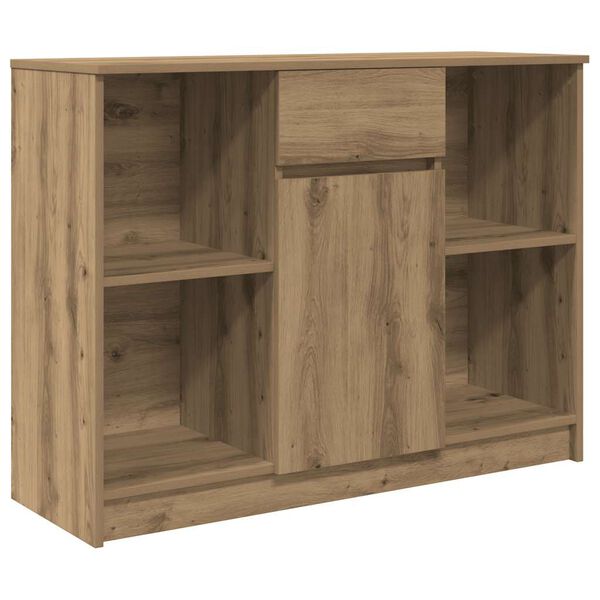 vidaXL Buffet avec tiroir ch&ecirc;ne artisanal 101x35x76 cm bois ing&eacute;nierie