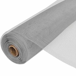vidaXL Moustiquaire en maille d'aluminium 100x500 cm argent&eacute;