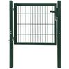 vidaXL Portillon Acier Vert 100x100 cm