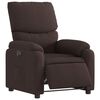 vidaXL Fauteuil inclinable électrique Marron foncé Tissu