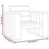 vidaXL Salon de jardin 3 pcs Bois massif de pin imprégné