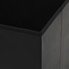vidaXL Tabouret de rangement pliable Noir Similicuir
