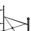 vidaXL Lit de jour avec gigogne sans matelas noir 100x200 cm acier