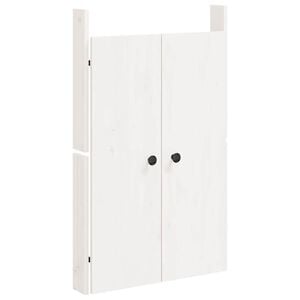 vidaXL Portes de cuisine d'ext&eacute;rieur blanc 50x9x82 cm bois pin massif