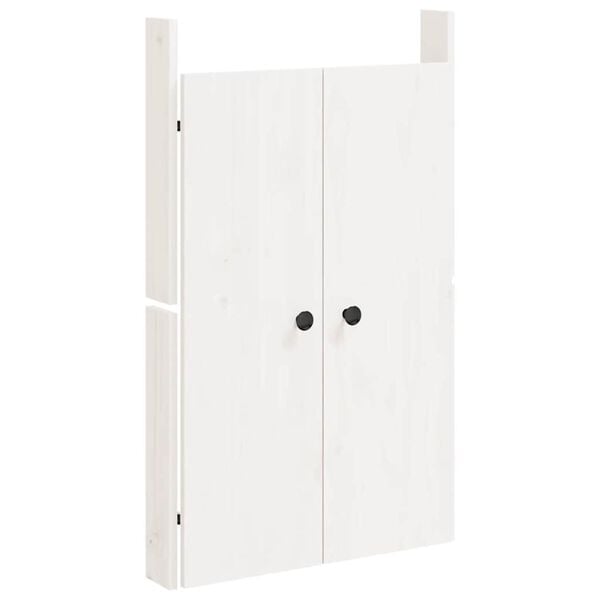vidaXL Portes de cuisine d'ext&eacute;rieur blanc 50x9x82 cm bois pin massif