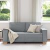 vidaXL Canapé 2 places Gris clair 140 cm Tissu