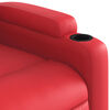 vidaXL Fauteuil de massage inclinable &eacute;lectrique rouge similicuir
