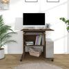 vidaXL Bureau d'ordinateur Chêne marron 80x50x75 cm Bois d'ingénierie