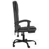 vidaXL Fauteuil de massage inclinable de bureau noir similicuir