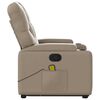 vidaXL Fauteuil inclinable de massage Cappuccino Similicuir