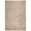 vidaXL Tapis HUARTE &agrave; poils courts doux et lavable sable 140x200 cm