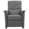 vidaXL Fauteuil de massage inclinable Gris clair Tissu