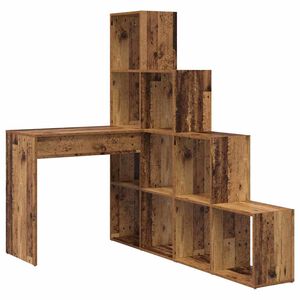 vidaXL Bureau d'angle Bois Ancien 101,5 x 149,5 x 149,5 cm