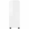 vidaXL Armoire de rangement Blanc brillant 80 x 31 x 81 cm