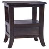 vidaXL Table de chevet Noir clair 40x40x45 cm Bois massif d'acajou