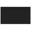 vidaXL Buffet Noir 120x36x69 cm Bois d’ingénierie