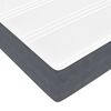 vidaXL Cadre de lit avec matelas Gris fonc&eacute; 120 x 200 cm tissu
