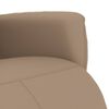 vidaXL Fauteuil inclinable avec repose-pieds cappuccino similicuir