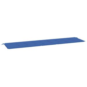 vidaXL Coussin de banc de jardin bleu royal 200x50x4 cm tissu oxford